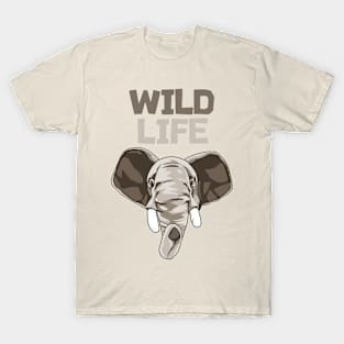 Wild Life Cute Elephant T-Shirt